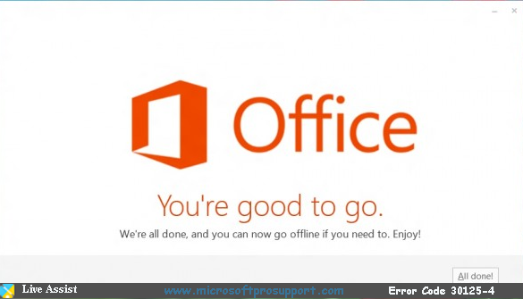 microsoft support for 30125-4